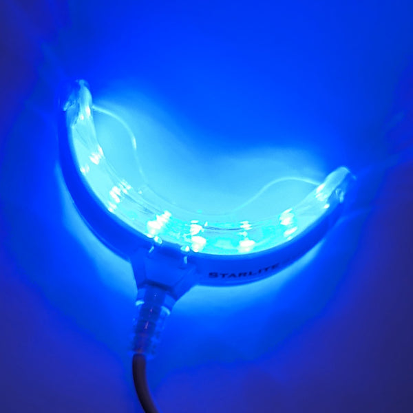 Teeth Whitening Kit 455nm Blue Light Therapy 16 Blue LEDs and 3 Gel Pens