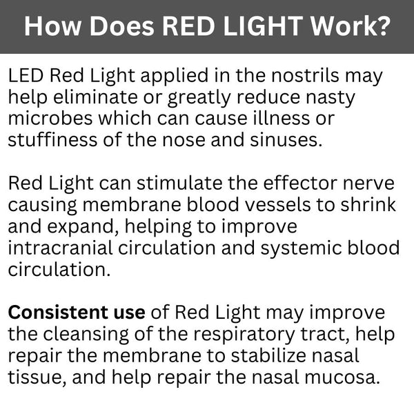 Rhinitis Red Light Therapy for Nose, Red Light Nose Therapy, Sinusitis, Rhinitis Device Red Nose Light