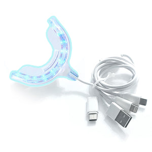 Teeth Whitening Kit 455nm Blue Light Therapy 16 Blue LEDs and 3 Gel Pens