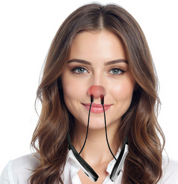 Red Light Therapy for Nose and Ears – 650nm Sinus and Ear Relief Device with Silicone Plugs for Nasal and Ear Wellness