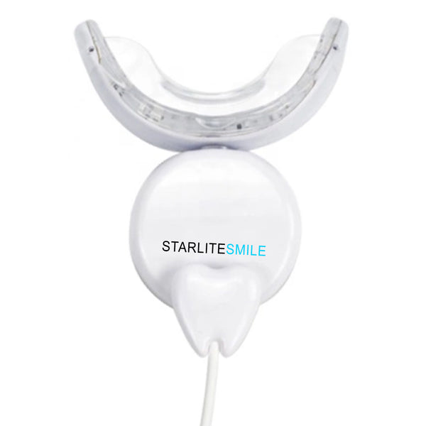 Red and blue LED oral care light by Starlite Smile, designed to support gum wellness.
